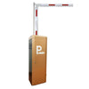 Boom barrier gate with folding rod